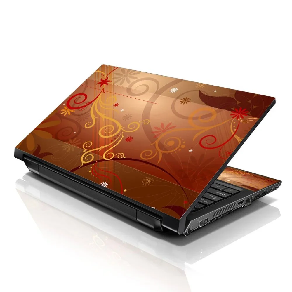 LSS 15.6 & 17.3 Inches Laptop Notebook Skin Sticker Decal - Floral Vines